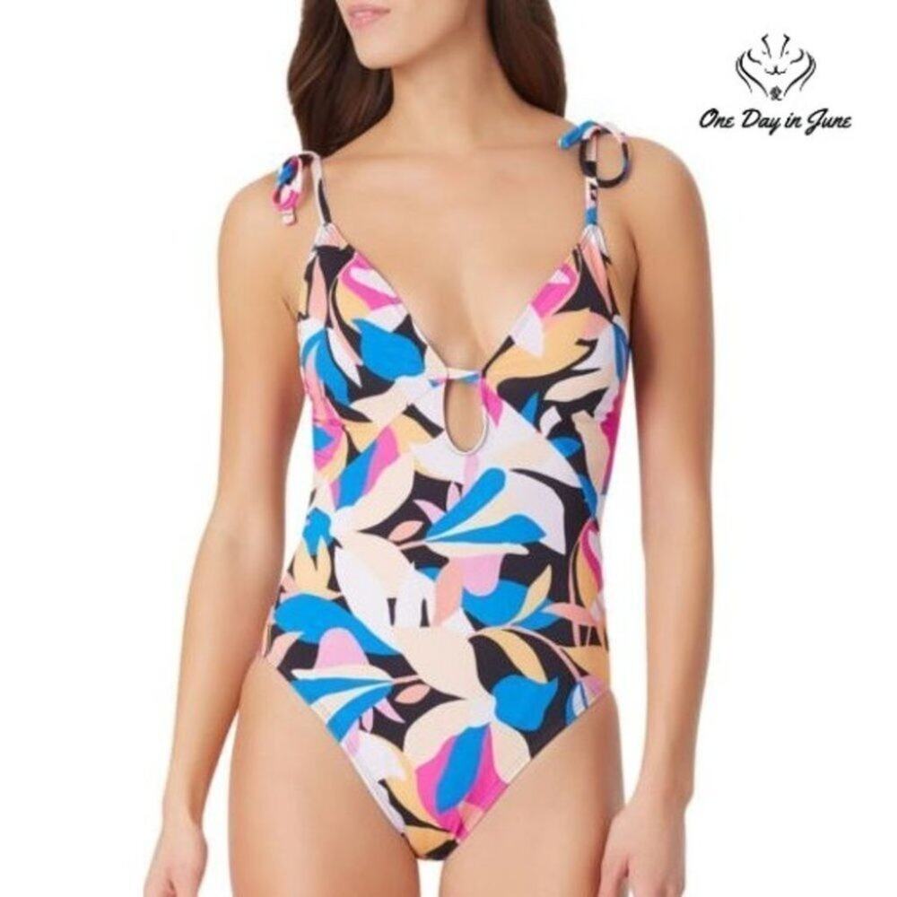 Sugar Beach Floral One Piece Size M
